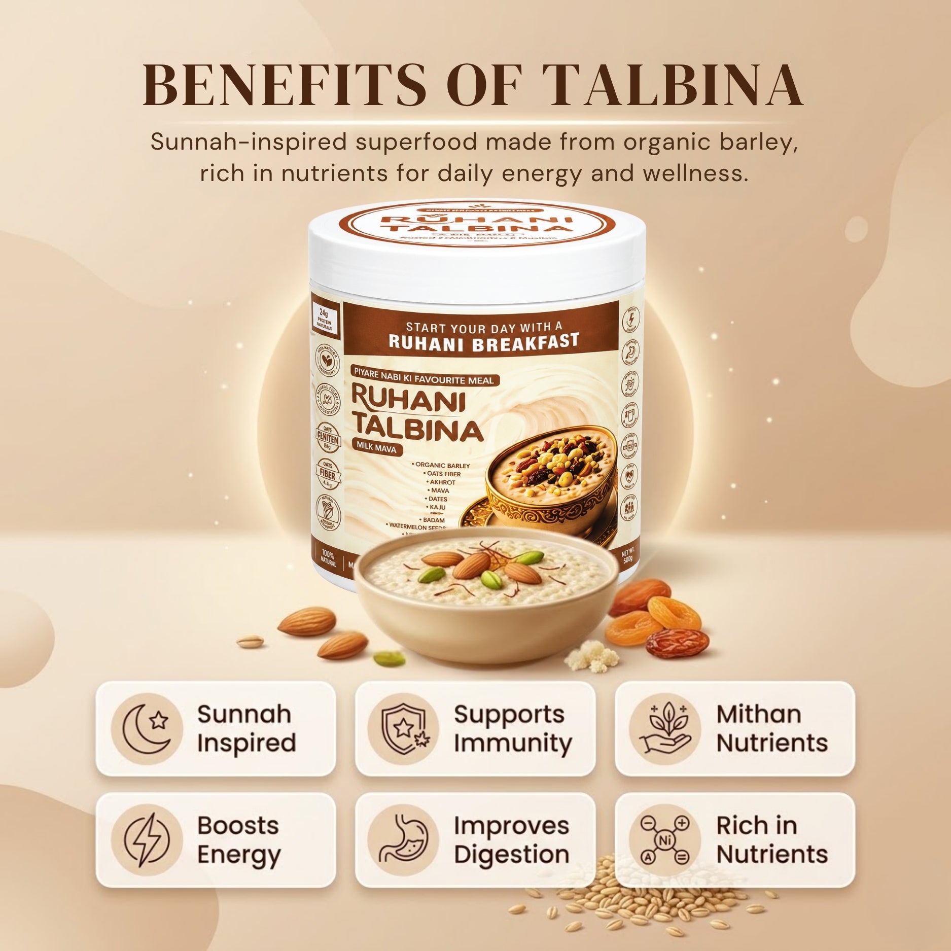 Ruhani Talbina Milk Mawa – Rich & Creamy Sunnah Breakfast