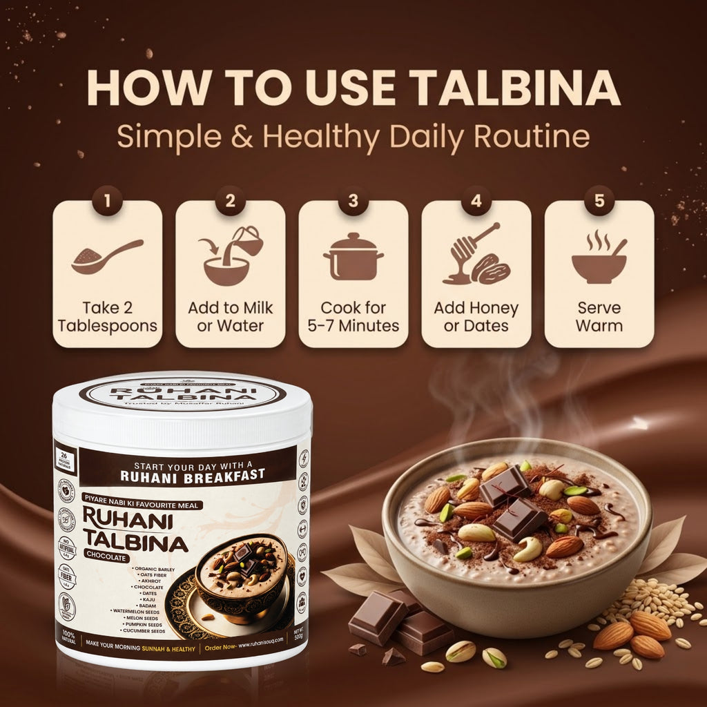 Ruhani Talbina Chocolate – Sunnah Healthy & Nutritious Breakfast