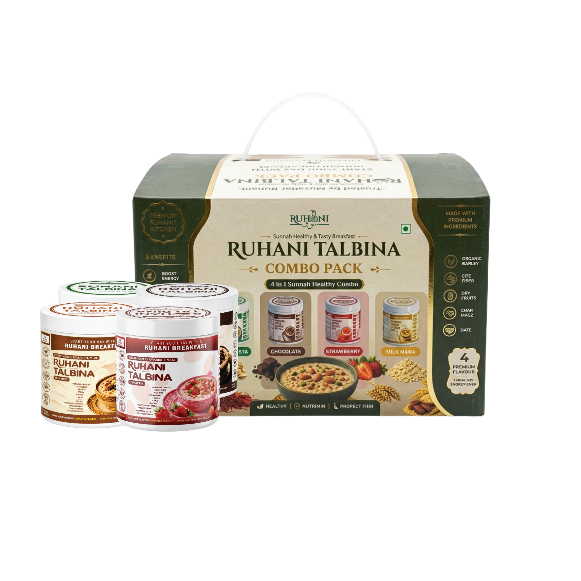 Ruhani Talbina Combo Pack (4 Flavours)