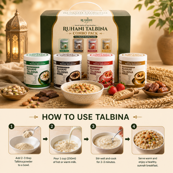 Ruhani Talbina Combo Pack (4 Flavours)