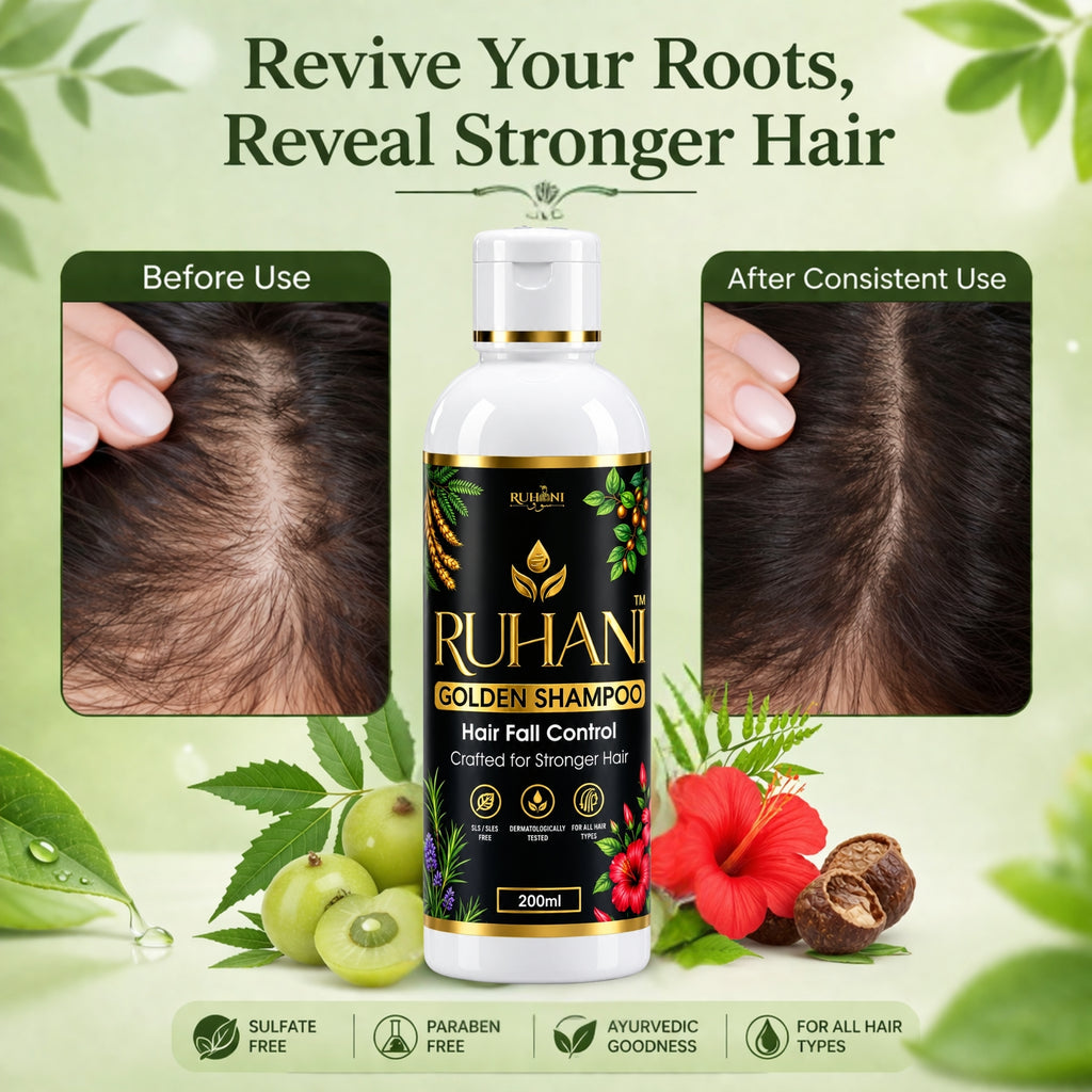Ruhani Golden Shampoo – Hair Growth Formula