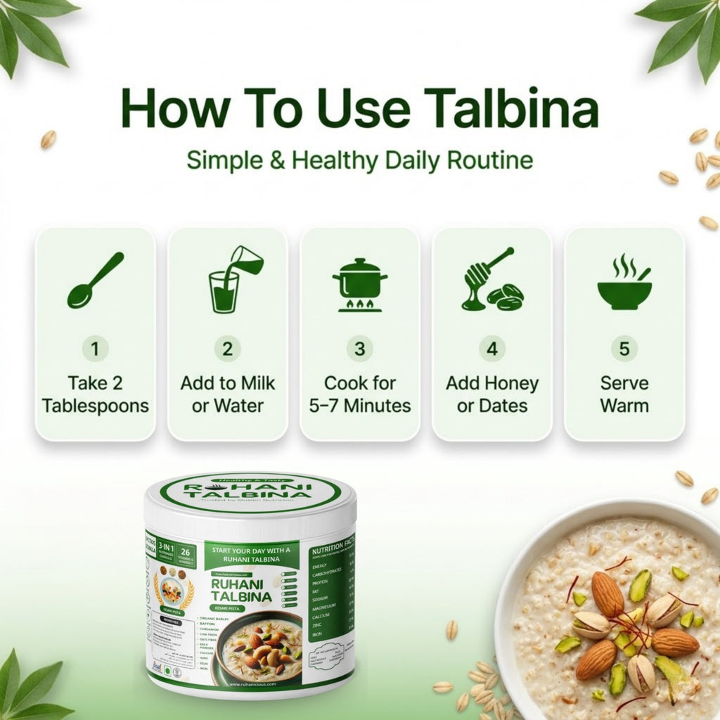 Ruhani Talbina – Sunnah Healthy & Tasty Breakfast