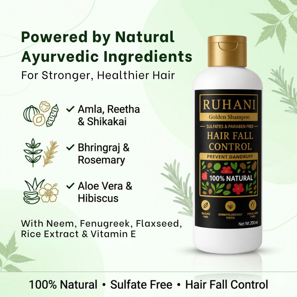 Ruhani Golden Shampoo – Hair Growth Formula