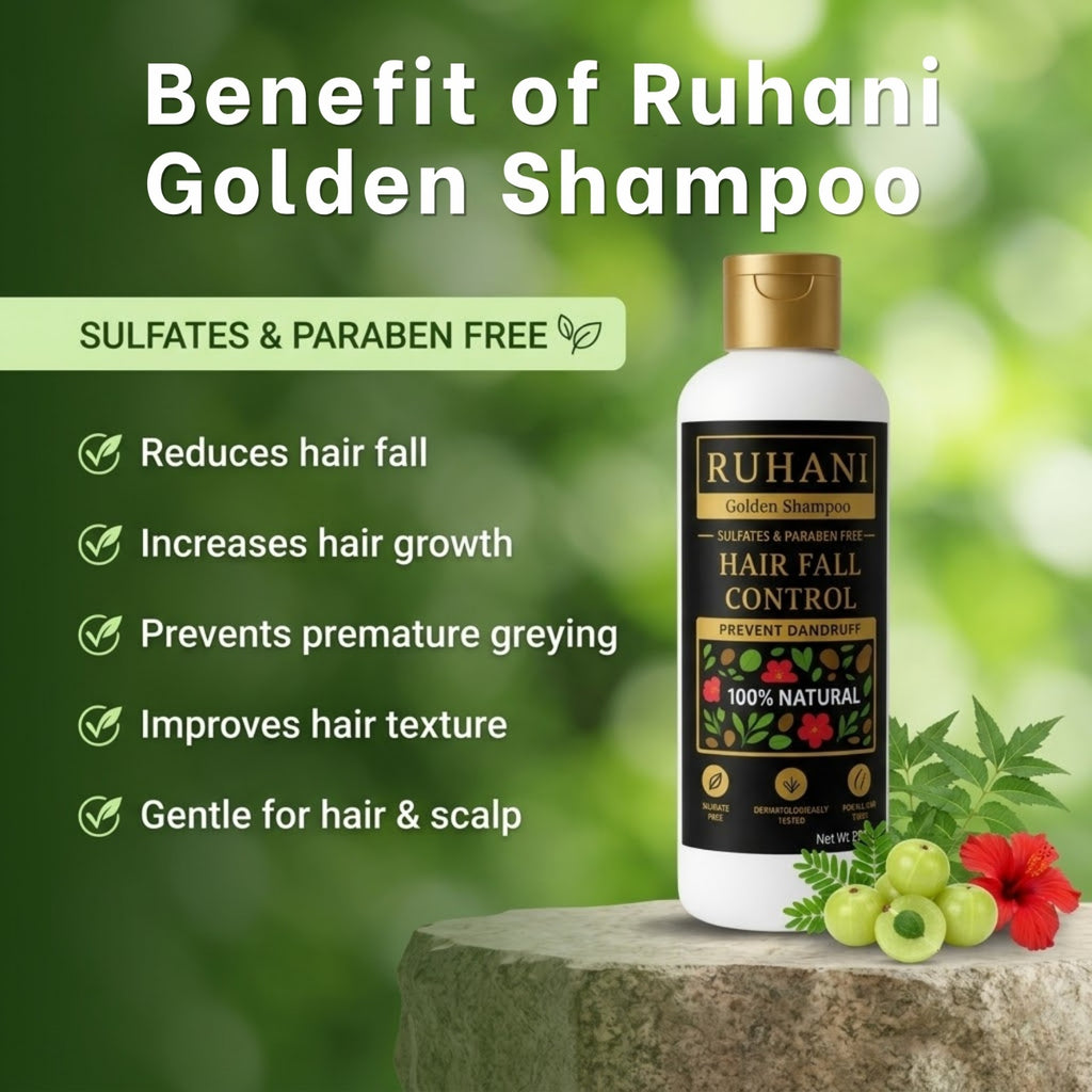 Ruhani Golden Shampoo – Hair Growth Formula