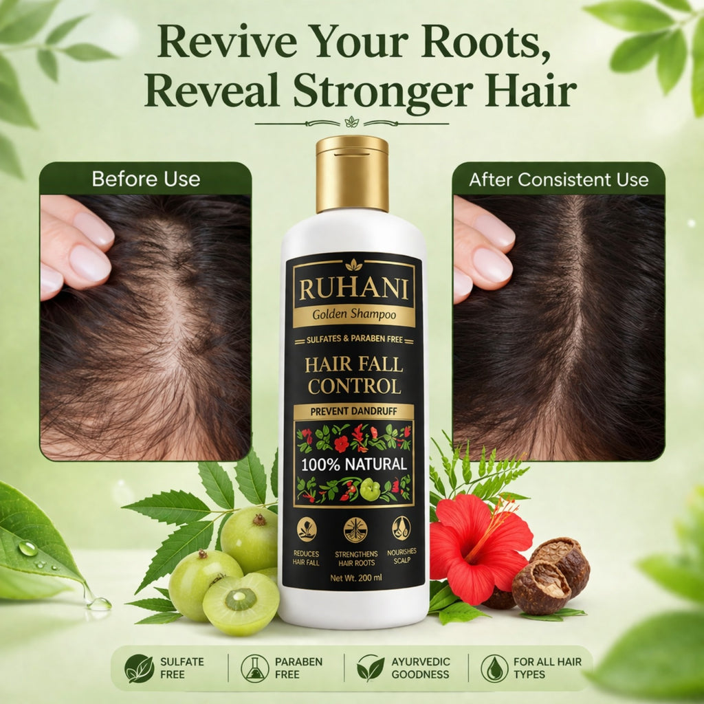 Ruhani Golden Shampoo – Hair Growth Formula