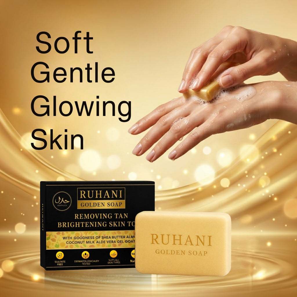 Ruhani Golden Soap – Natural Care (Pack of 3)
