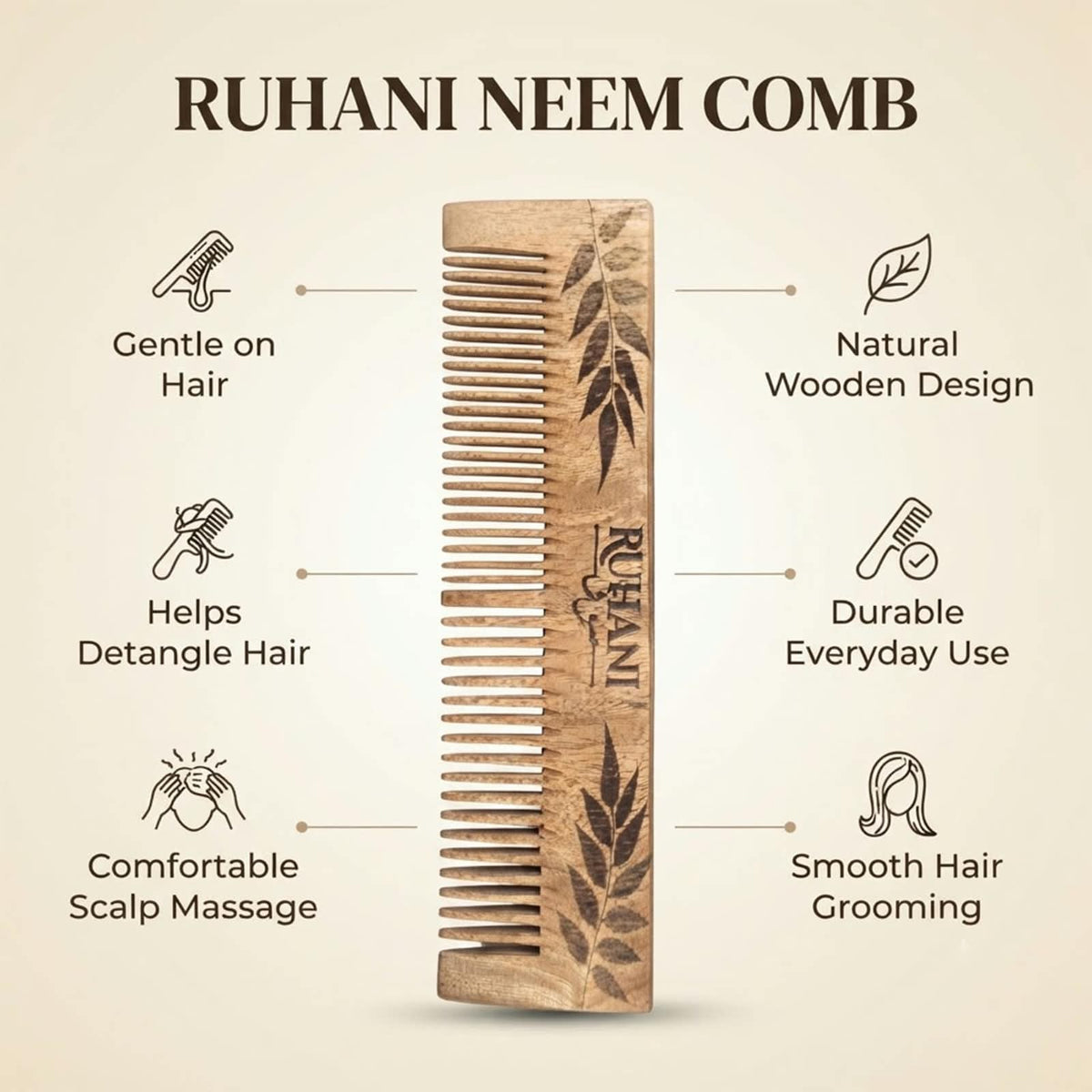 Ruhani Neem Comb
