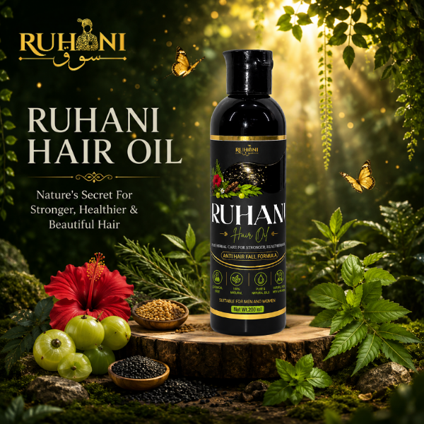 Ruhani Hair Oil- Anti Hair Fall Formula- (200Ml)