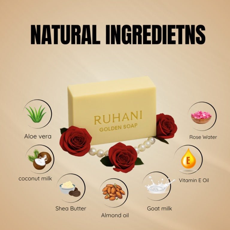 Ruhani Golden Soap – Natural Care (Pack of 3)